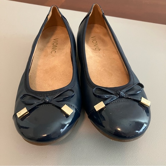 Vionic Spark Minna Ballet Flats in Navy Blue Size 6 Shoes - Picture 2 of 10